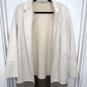 Zara cozy collared 2 tone cardigan